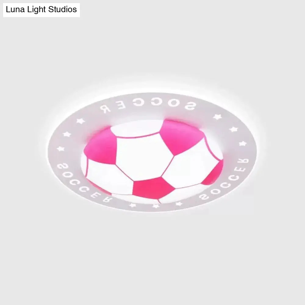 DecorBites™ DecorBites™ Stylish Acrylic Football Flush Ceiling Light for Study Room and Kitchen Sports Theme