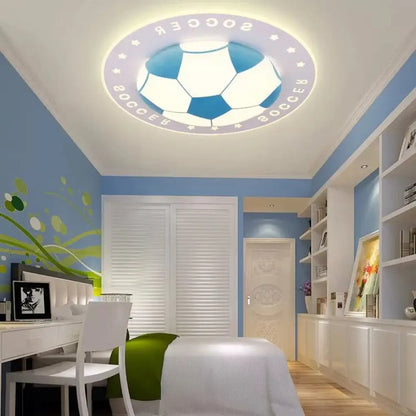 DecorBites™ DecorBites™ Stylish Acrylic Football Flush Ceiling Light for Study Room and Kitchen Sports Theme