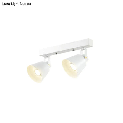 DecorBites™ DecorBites™ Stylish Bucket Ceiling Light Fixture - Rotatable Semi Flush Mount Lighting with 2/3/4 Lights, Black/White Finish