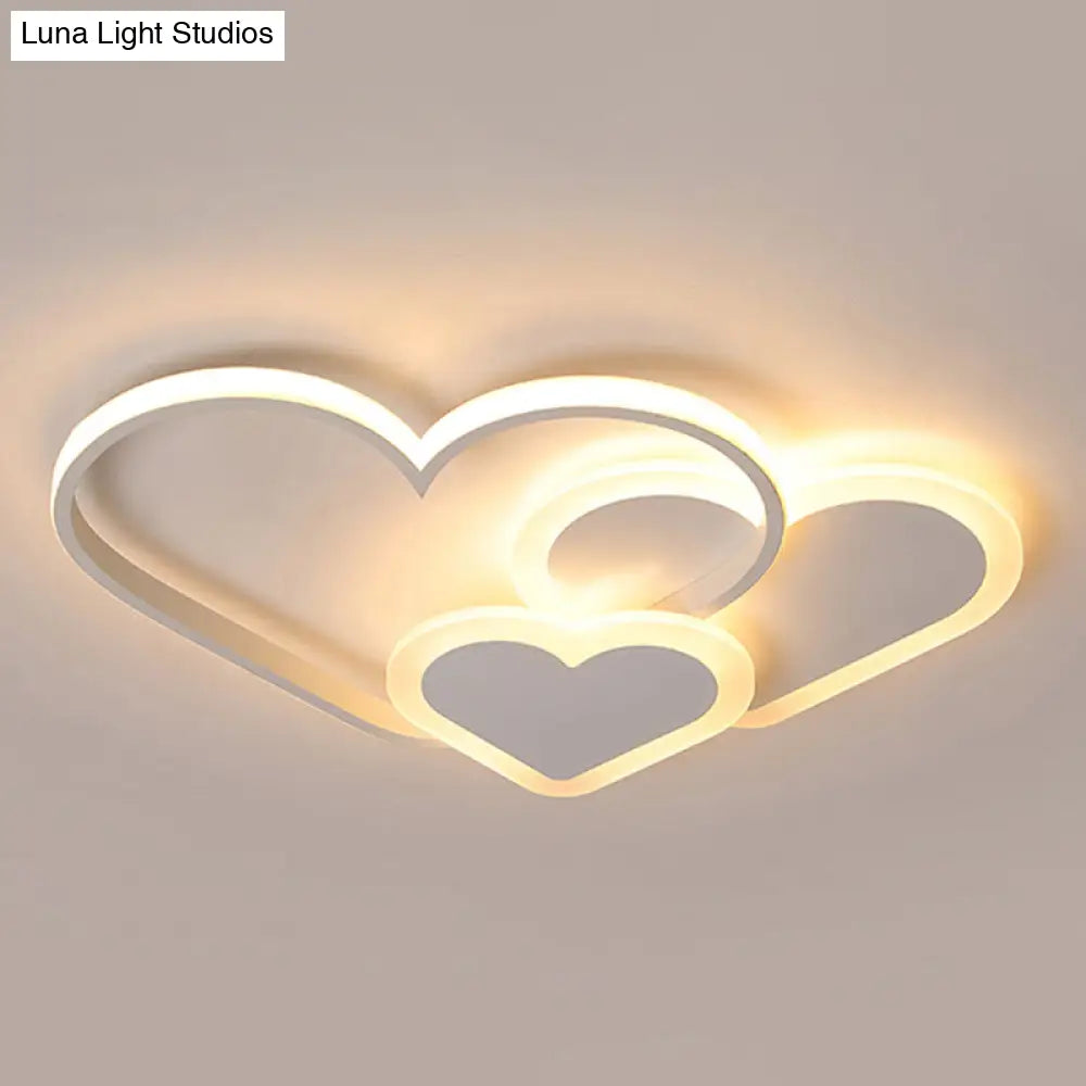 DecorBites™ DecorBites™ Stylish Heart Ceiling Light for Kindergarten with Acrylic LED Flush Mount