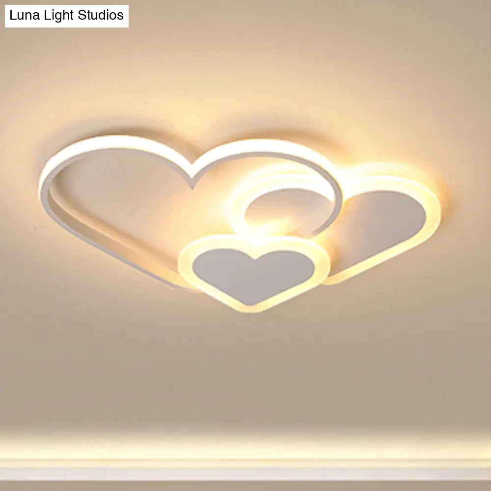DecorBites™ DecorBites™ Stylish Heart Ceiling Light for Kindergarten with Acrylic LED Flush Mount
