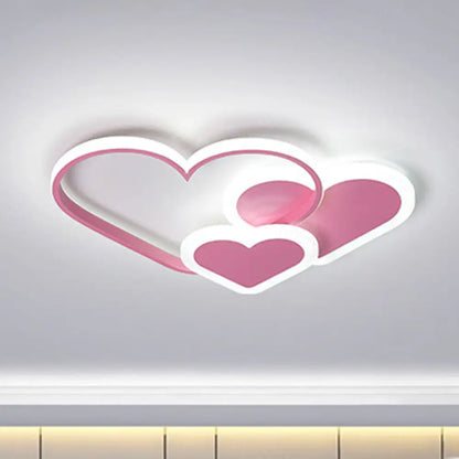 DecorBites™ DecorBites™ Stylish Heart Ceiling Light for Kindergarten with Acrylic LED Flush Mount