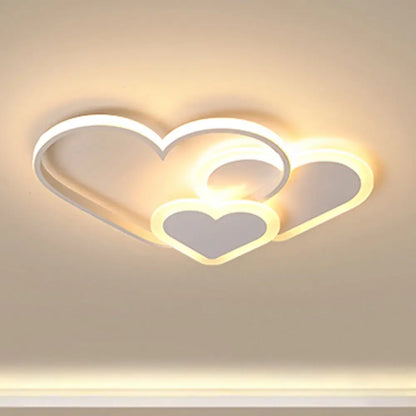 DecorBites™ DecorBites™ Stylish Heart Ceiling Light for Kindergarten with Acrylic LED Flush Mount