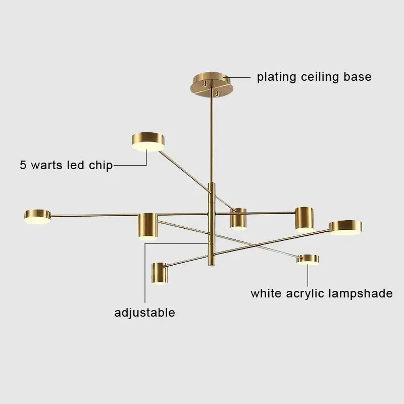 Stylish Led Chandelier for Home Decor - Chandelier