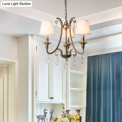 Lámpara colgante de cristal estilo moderno con forma de lágrima - Latón, pantalla opcional - Incluye 3 bombillas