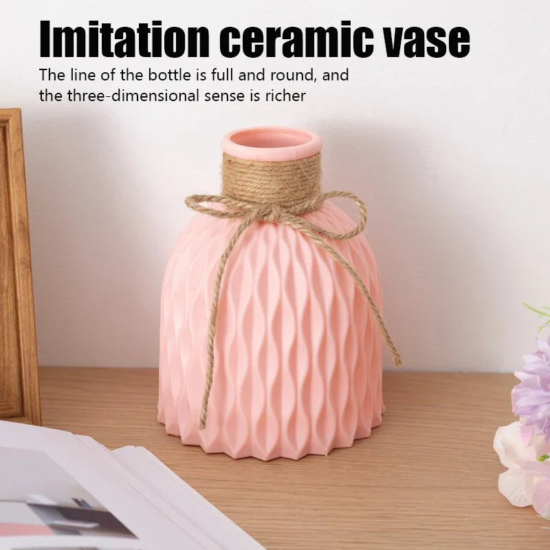 Stylish Nordic Color Block Vase - Vase