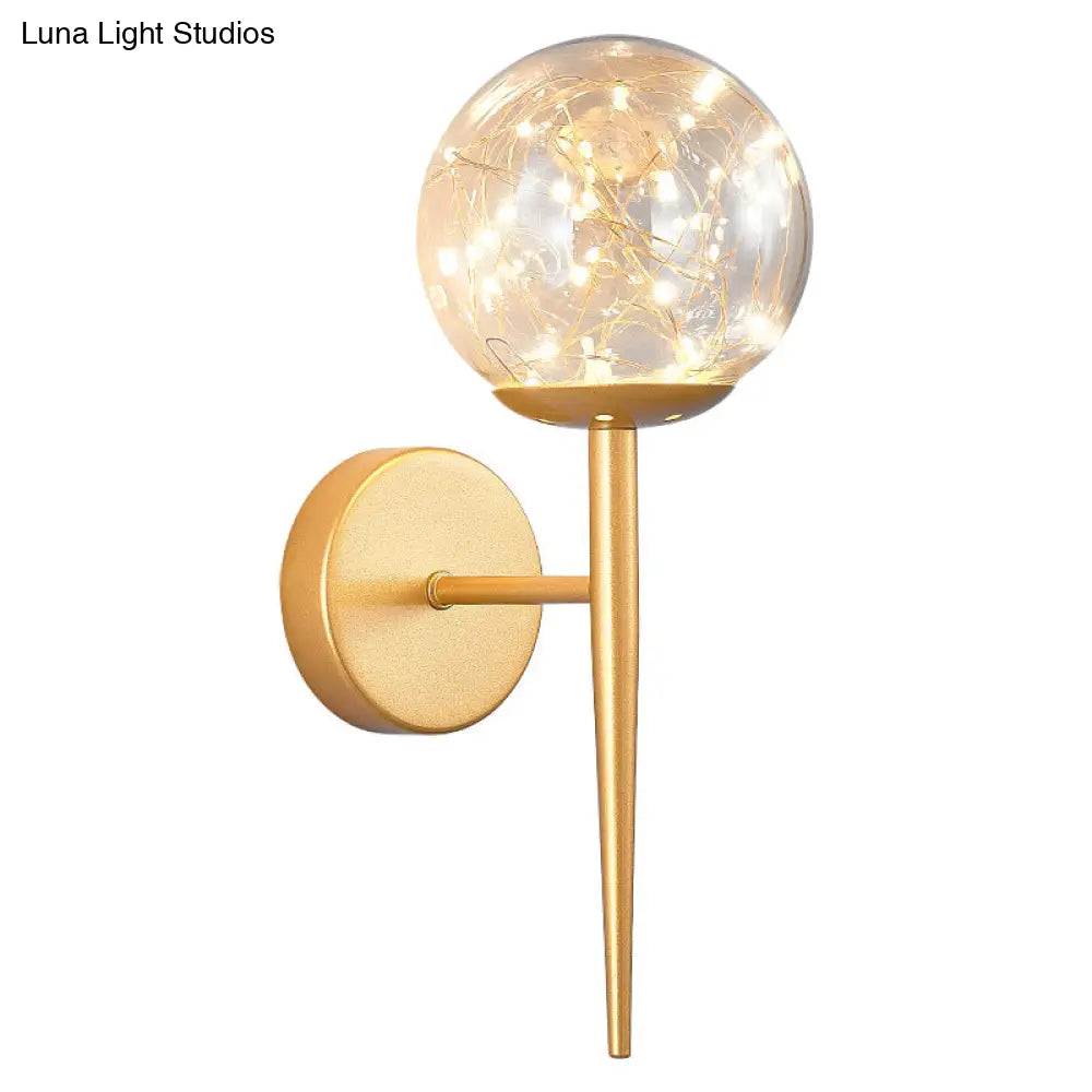 DecorBites™ DecorBites™ Stylish Nordic LED Sconce Lamp with Glass Shade for Living Room