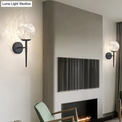 DecorBites™ DecorBites™ Stylish Nordic LED Sconce Lamp with Glass Shade for Living Room