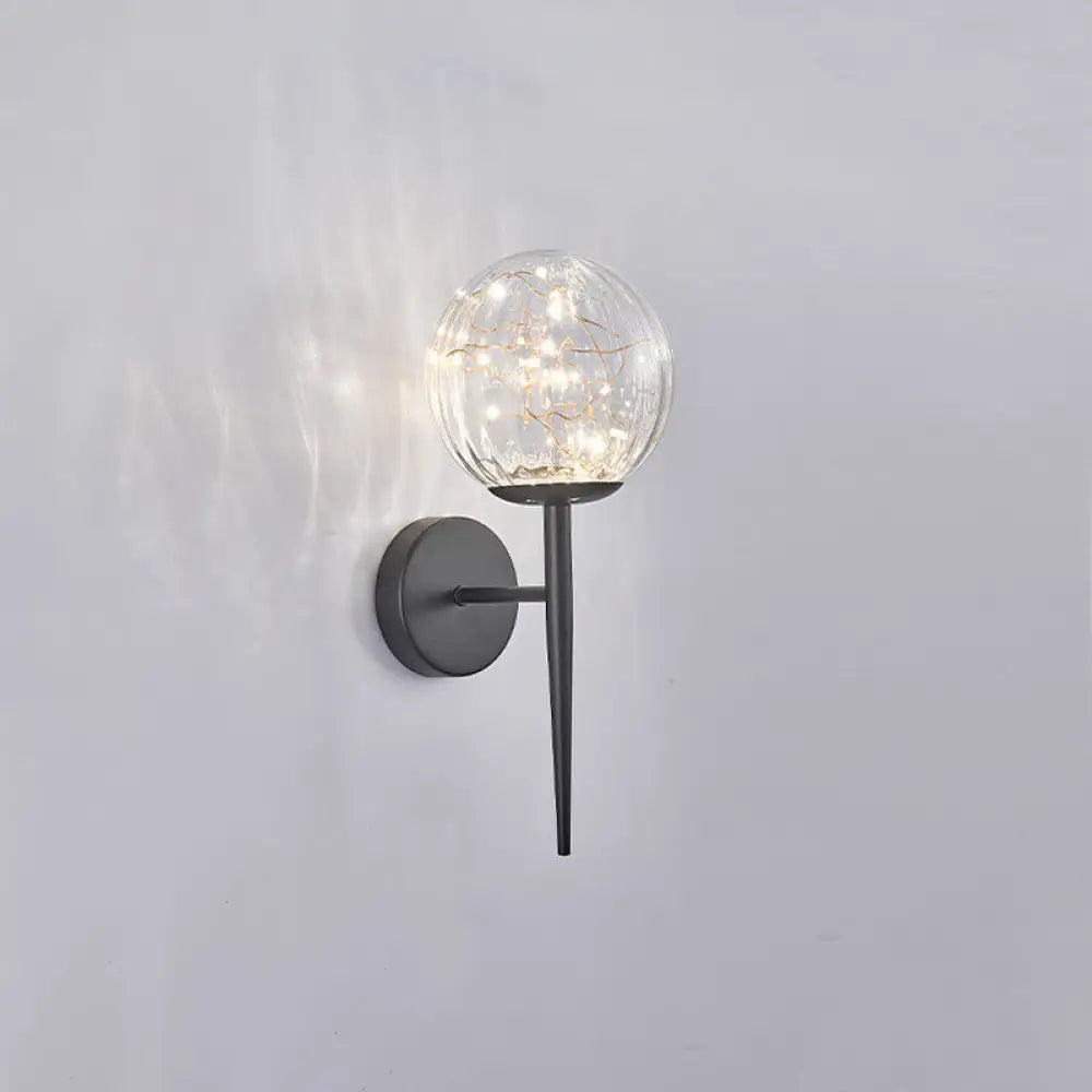 DecorBites™ DecorBites™ Stylish Nordic LED Sconce Lamp with Glass Shade for Living Room