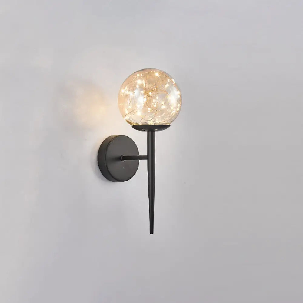 DecorBites™ DecorBites™ Stylish Nordic LED Sconce Lamp with Glass Shade for Living Room