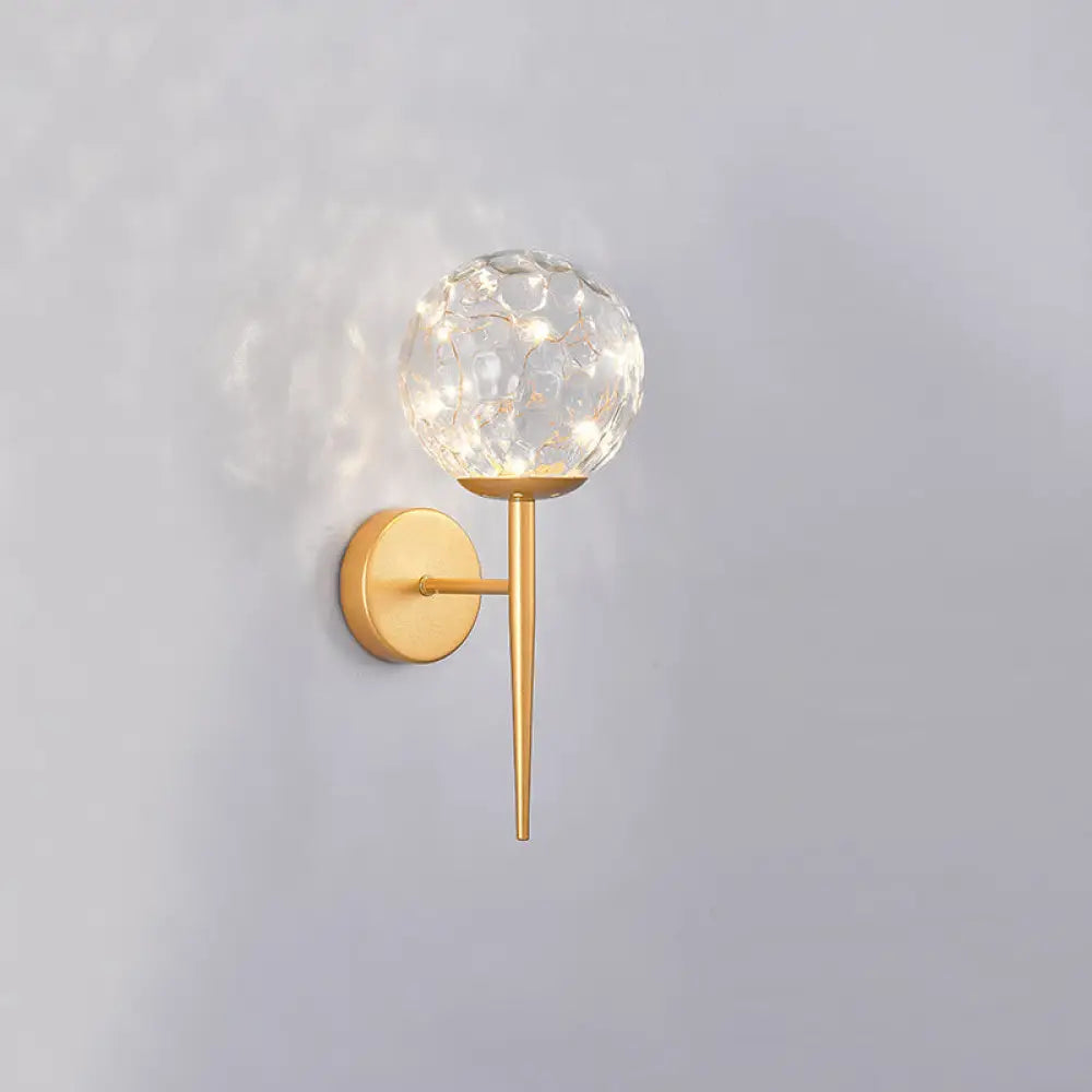 DecorBites™ DecorBites™ Stylish Nordic LED Sconce Lamp with Glass Shade for Living Room