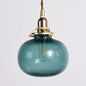 Stylish Oval Pendant Light in Brass with Glass Shade - Perfect for Cloth Shop