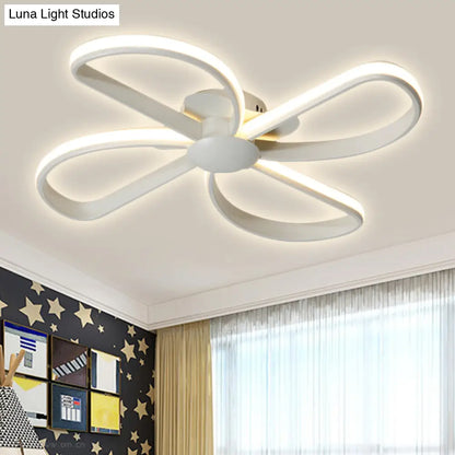DecorBites™ DecorBites™ Stylish Petal LED Ceiling Mount Light - Acrylic White Ceiling Lamp for Kids' Bedrooms