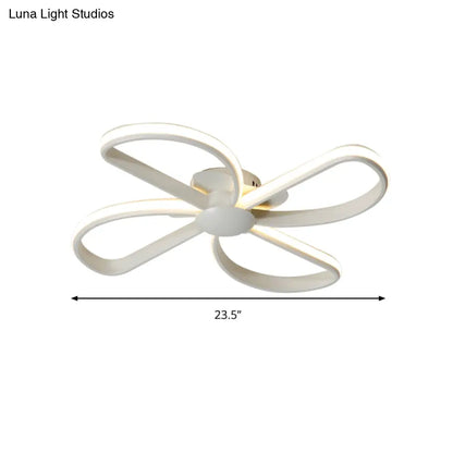 DecorBites™ DecorBites™ Stylish Petal LED Ceiling Mount Light - Acrylic White Ceiling Lamp for Kids' Bedrooms