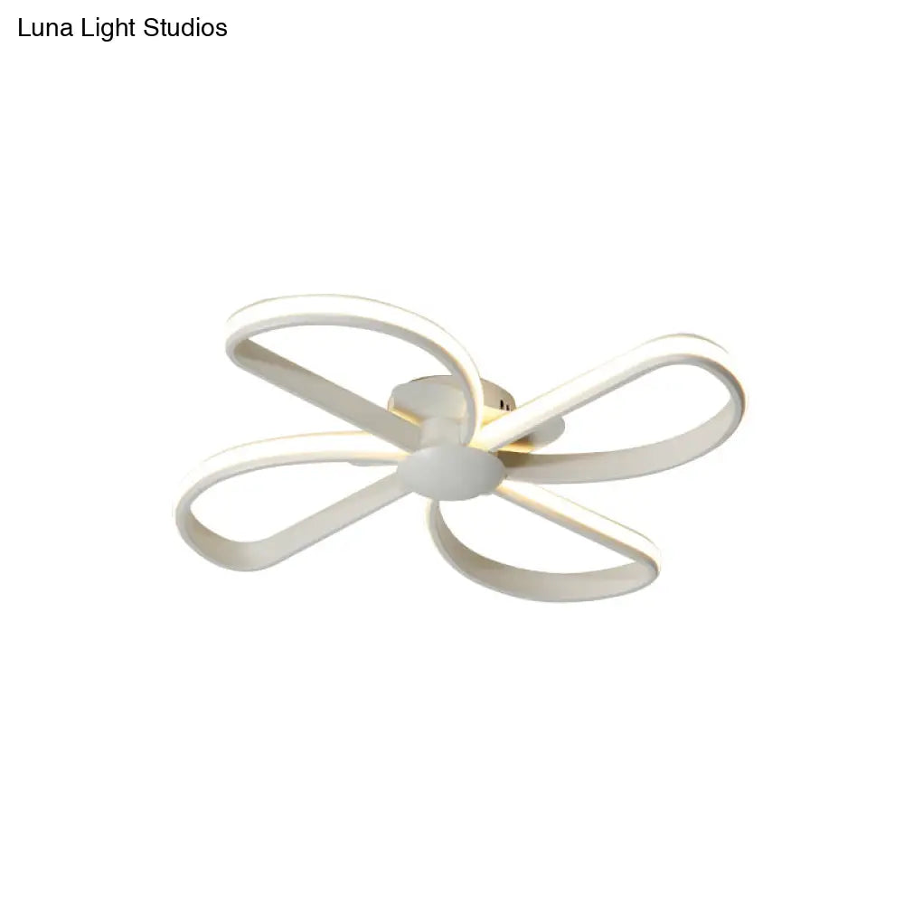 DecorBites™ DecorBites™ Stylish Petal LED Ceiling Mount Light - Acrylic White Ceiling Lamp for Kids' Bedrooms