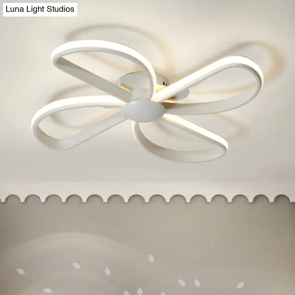 DecorBites™ DecorBites™ Stylish Petal LED Ceiling Mount Light - Acrylic White Ceiling Lamp for Kids' Bedrooms