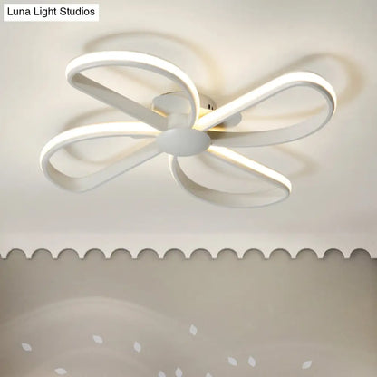 DecorBites™ DecorBites™ Stylish Petal LED Ceiling Mount Light - Acrylic White Ceiling Lamp for Kids' Bedrooms