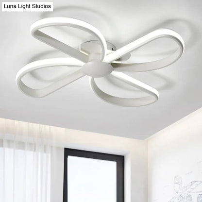 DecorBites™ DecorBites™ Stylish Petal LED Ceiling Mount Light - Acrylic White Ceiling Lamp for Kids' Bedrooms
