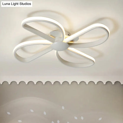DecorBites™ DecorBites™ Stylish Petal LED Ceiling Mount Light - Acrylic White Ceiling Lamp for Kids' Bedrooms