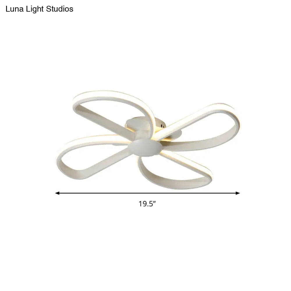 DecorBites™ DecorBites™ Stylish Petal LED Ceiling Mount Light - Acrylic White Ceiling Lamp for Kids' Bedrooms