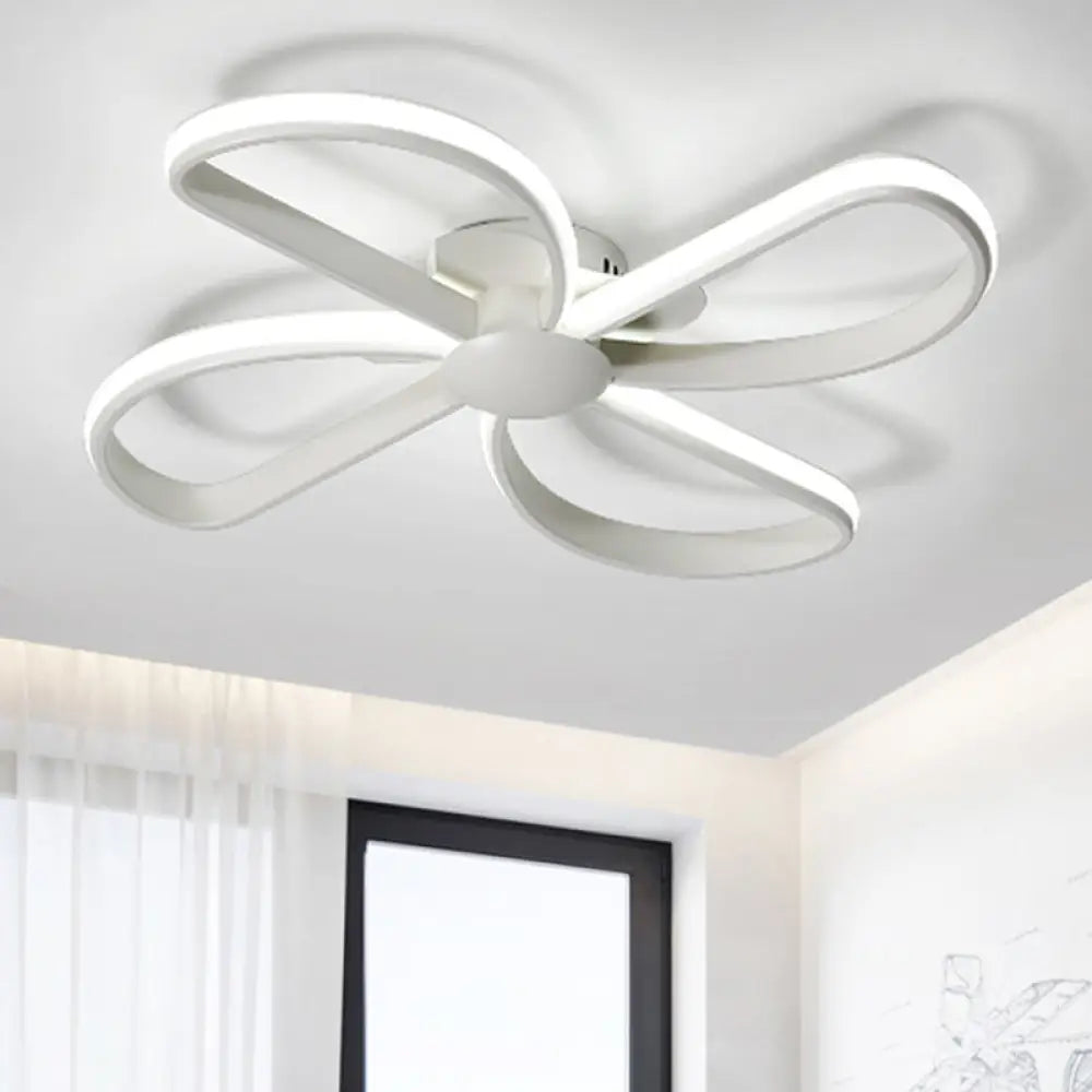 DecorBites™ DecorBites™ Stylish Petal LED Ceiling Mount Light - Acrylic White Ceiling Lamp for Kids' Bedrooms