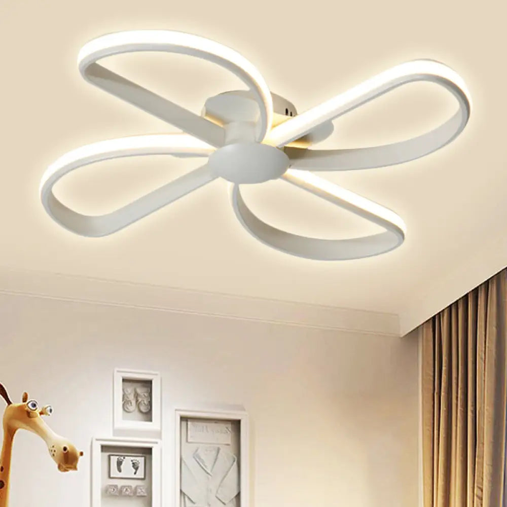 DecorBites™ DecorBites™ Stylish Petal LED Ceiling Mount Light - Acrylic White Ceiling Lamp for Kids' Bedrooms