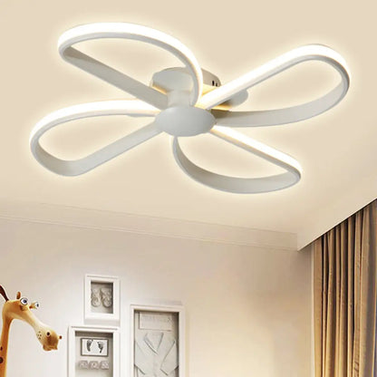 DecorBites™ DecorBites™ Stylish Petal LED Ceiling Mount Light - Acrylic White Ceiling Lamp for Kids' Bedrooms