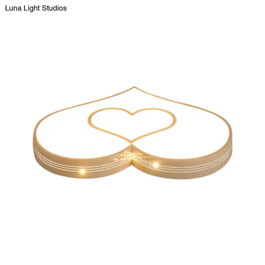 DecorBites™ DecorBites™ Stylish Two-Heart LED Ceiling Light: Eye-Caring Acrylic Flush Mount for Hallway