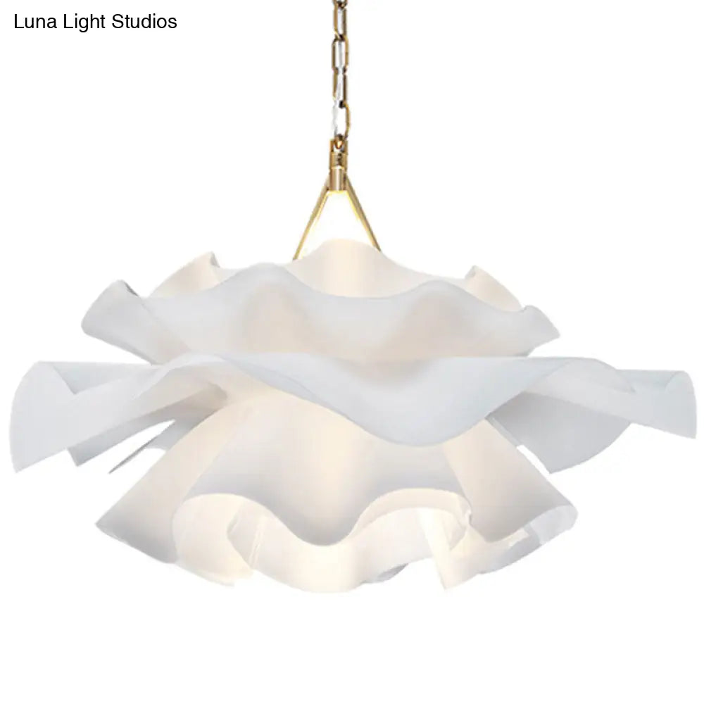 Stylish White Flower Pendant Light for Modern Bedrooms