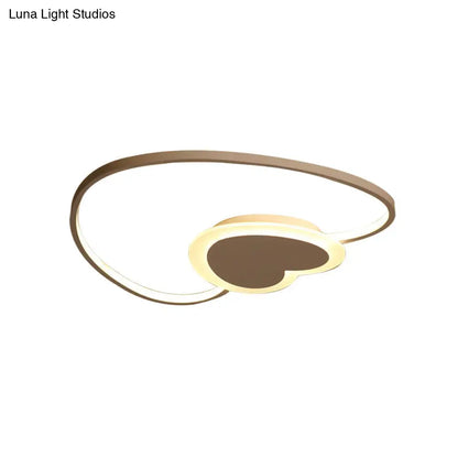 DecorBites™ DecorBites™ Stylish White Heart-Shaped Ceiling Lamp for Modern Dining Rooms