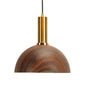 Stylish Wood Pendant Light for Bedroom or Porch - Small, Brown, and Modern