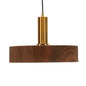 Stylish Wood Pendant Light for Bedroom or Porch - Small, Brown, and Modern