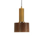 Stylish Wood Pendant Light for Bedroom or Porch - Small, Brown, and Modern