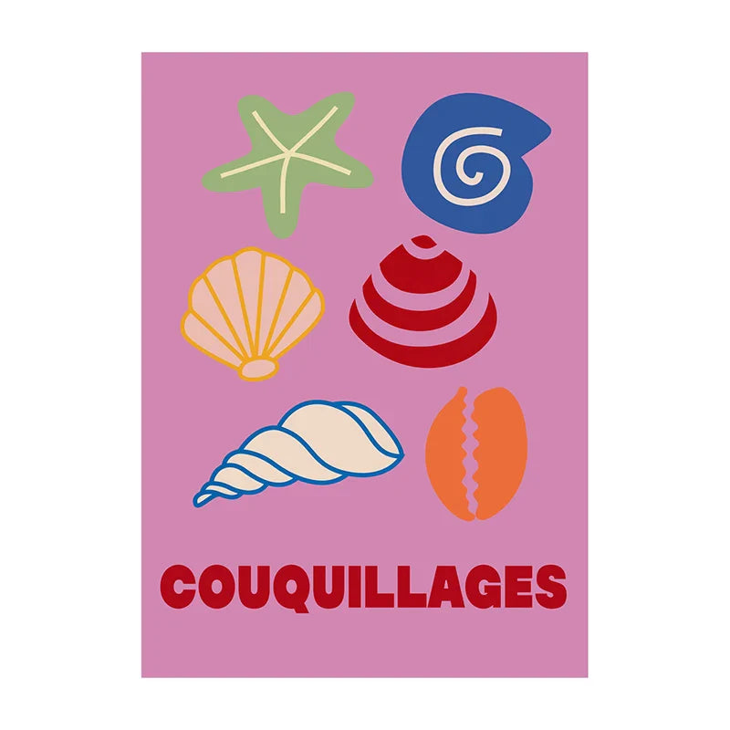 Summer Vibe Beach Canvas Art Prints - Q0044-11 / 50X70cm Unframed - Posters