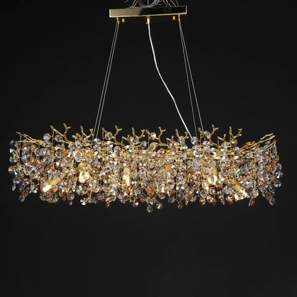 Sunflower Crystal Chandelier for Dining Room - Chandelier