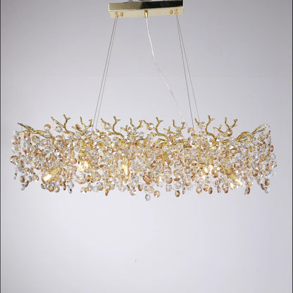 Sunflower Crystal Chandelier for Dining Room - Chandelier