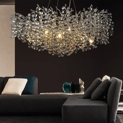 Sunflower Crystal Chandelier for Dining Room - Chandelier