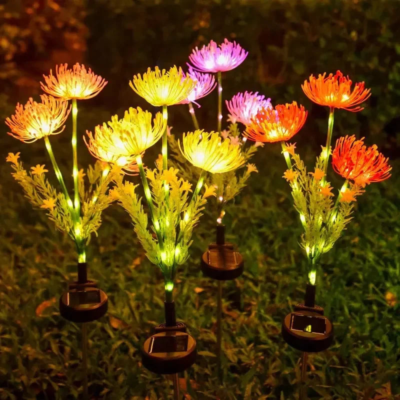 Sunflower Solar Garden Lights for Outdoor Decor