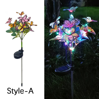 Sunflower Solar Garden Lights for Outdoor Decor - Lawn-011-A-Color