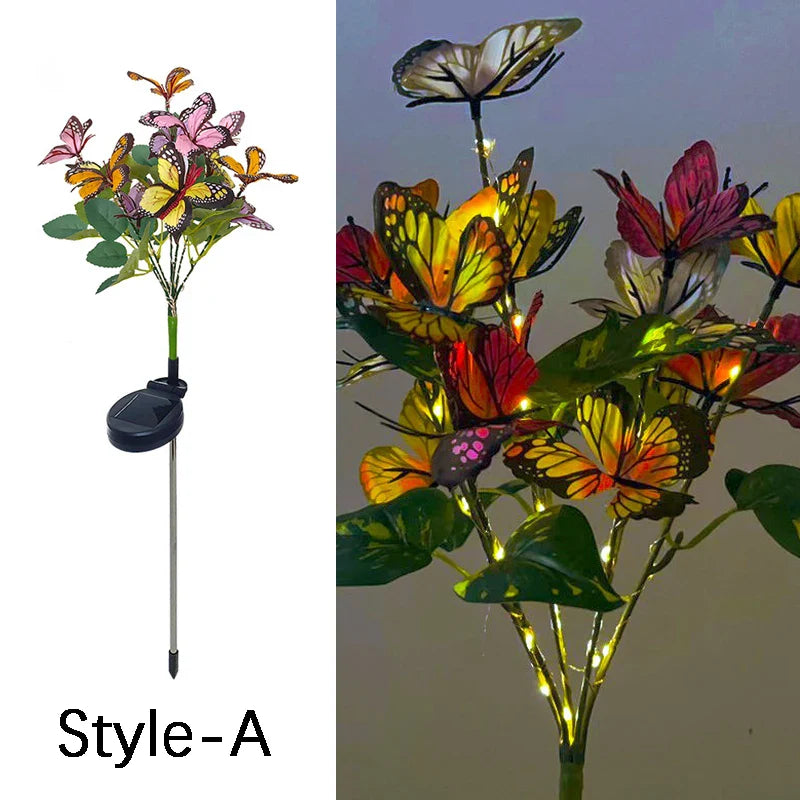 Sunflower Solar Garden Lights for Outdoor Decor - Lawn-011-A-Warm