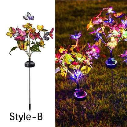 Sunflower Solar Garden Lights for Outdoor Decor - Lawn-011-B-Color
