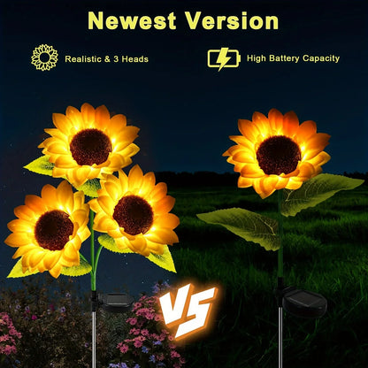 Sunflower Solar LED Garden Light - Auto Brightness