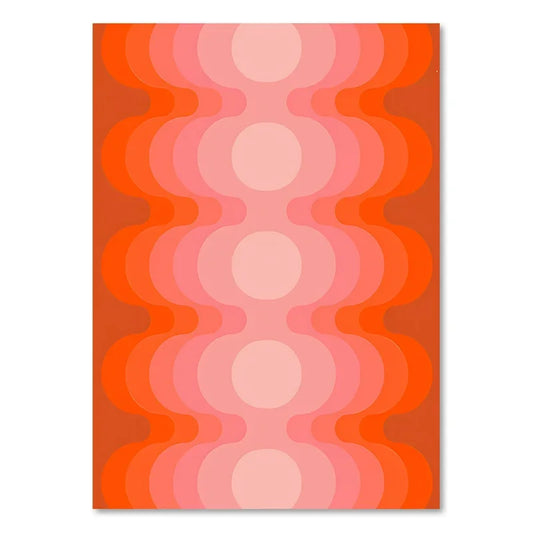 Sunset Rainbow Flower Canvas Art Print - TM0015-05 / 40x50cm No Frame - Posters