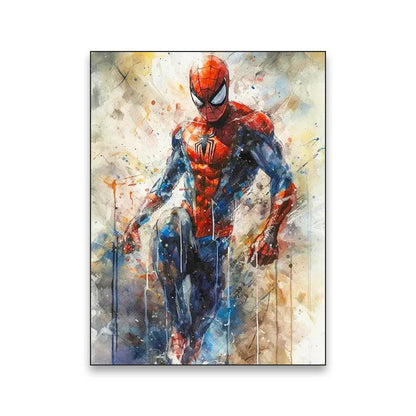 Superhero Canvas Wall Art - Marvel Movie Characters - B056 / (A2)42x60cm Unframed - Posters