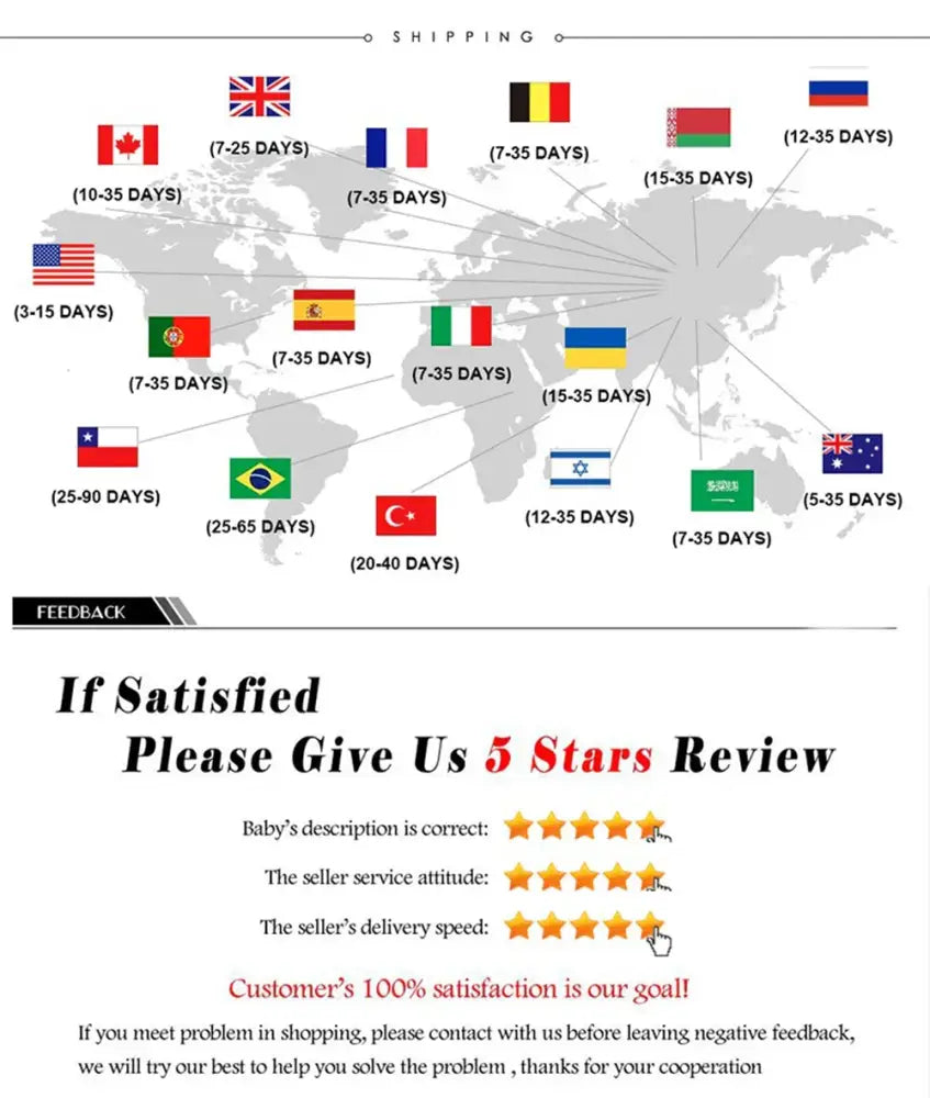 World map showing shipping times with flags for decorbites™ black and white surfboard wall art teen room decor