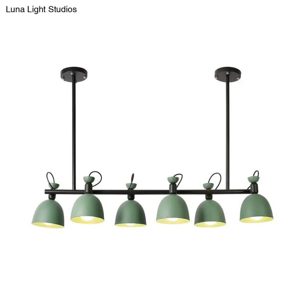 Lámpara colgante giratoria DecorBites™ Macaron Island en gris/azul/verde para comedor con 4/6 bombillas