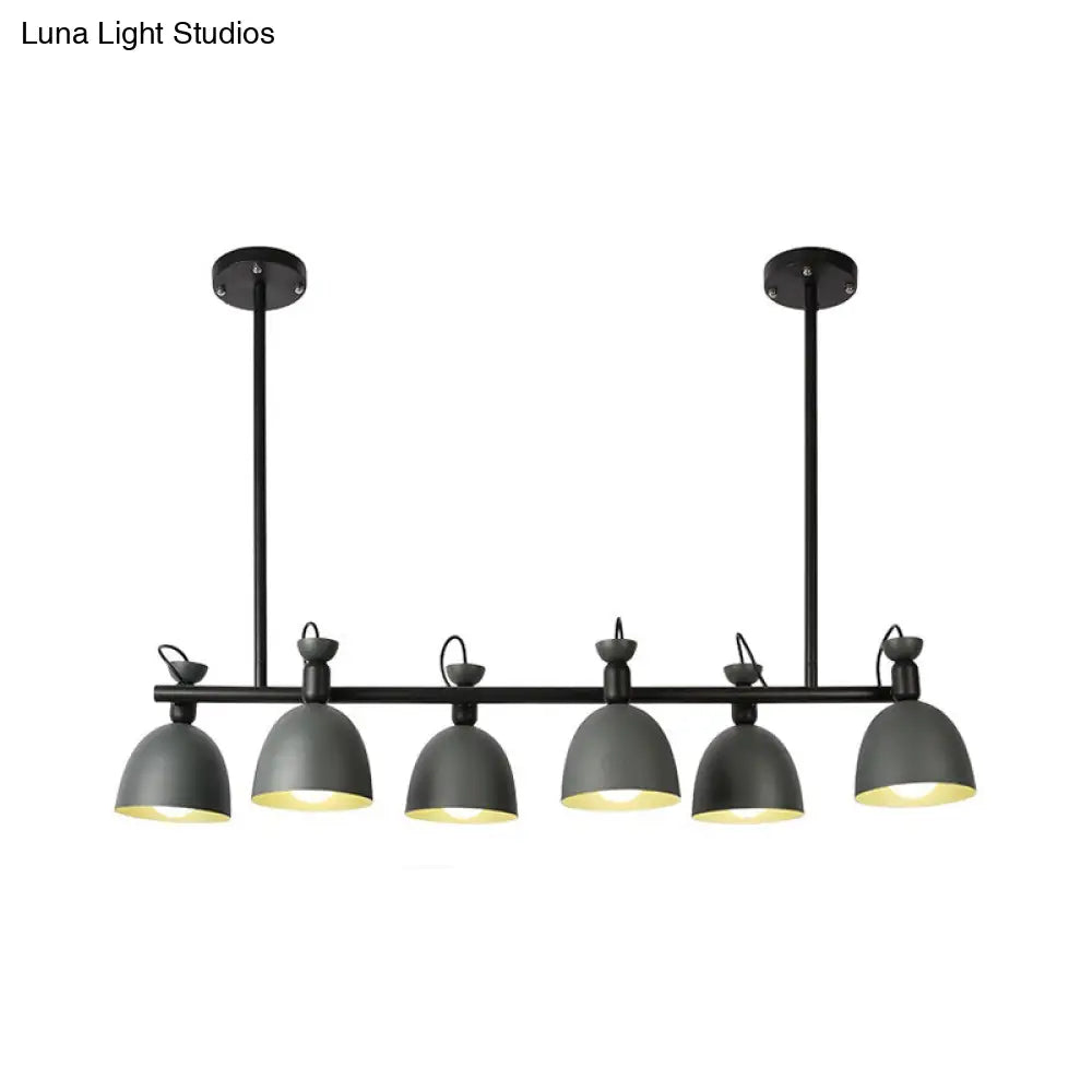 Lámpara colgante giratoria DecorBites™ Macaron Island en gris/azul/verde para comedor con 4/6 bombillas