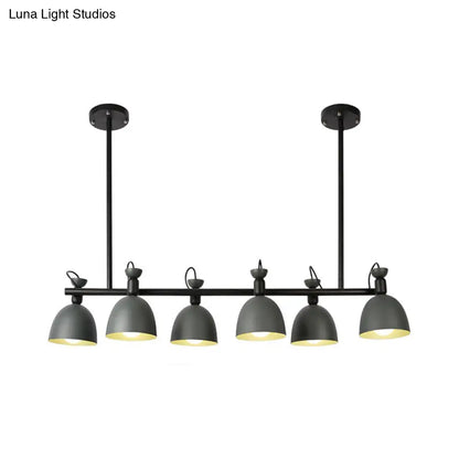 Lámpara colgante giratoria DecorBites™ Macaron Island en gris/azul/verde para comedor con 4/6 bombillas