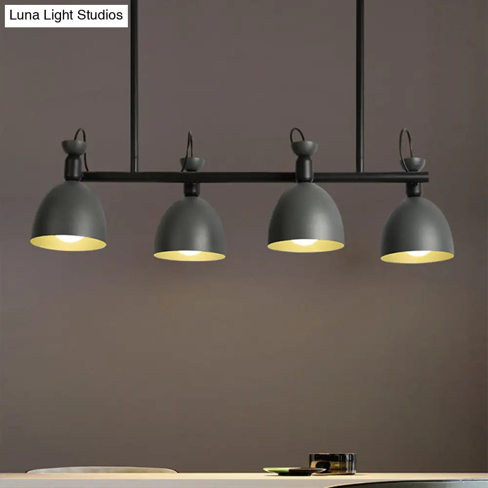 Lámpara colgante giratoria DecorBites™ Macaron Island en gris/azul/verde para comedor con 4/6 bombillas