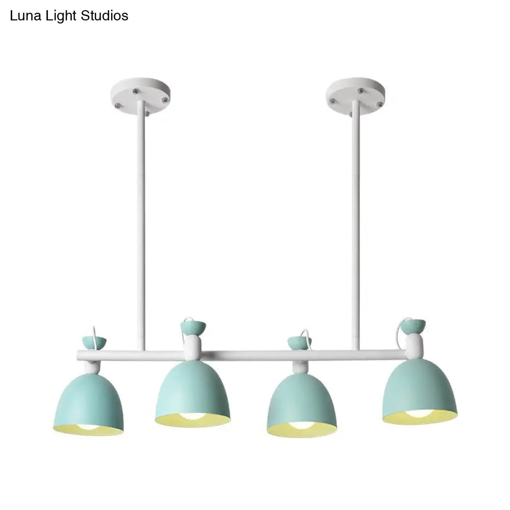 Lámpara colgante giratoria DecorBites™ Macaron Island en gris/azul/verde para comedor con 4/6 bombillas